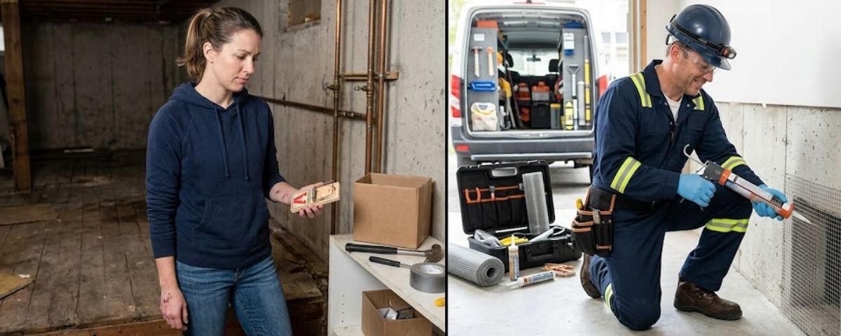 DIY versus professional rodent removal comparison