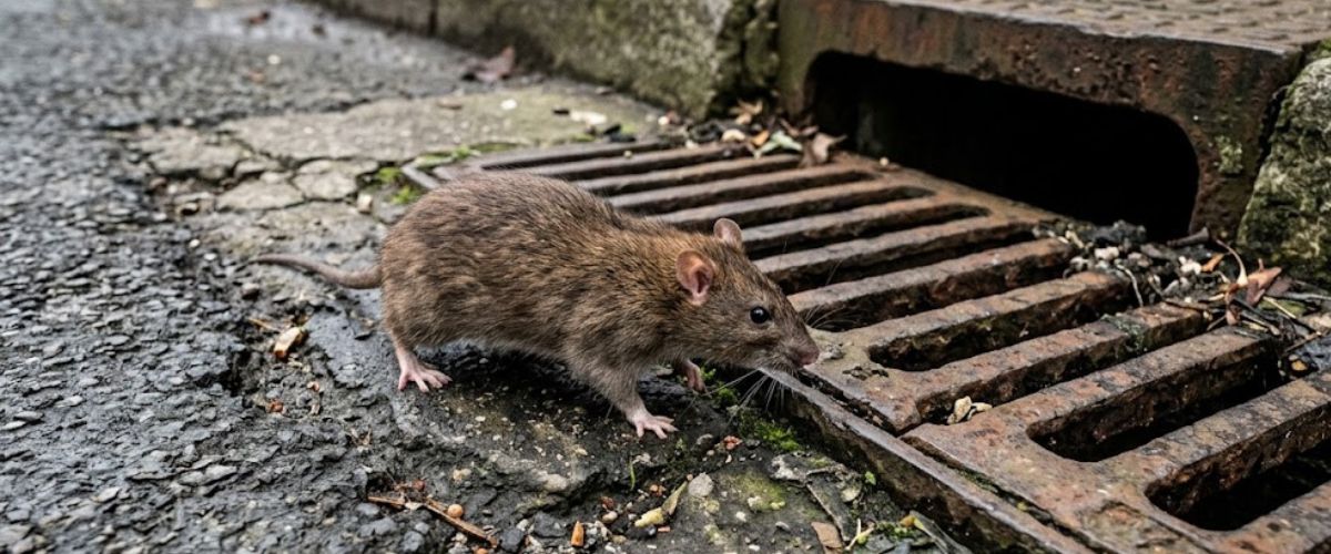 Norway rat control bait station placement along Chattanooga foundation perimeter